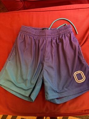 OVERTIME- Purple Ombre Mesh Men’s Athletic Shorts